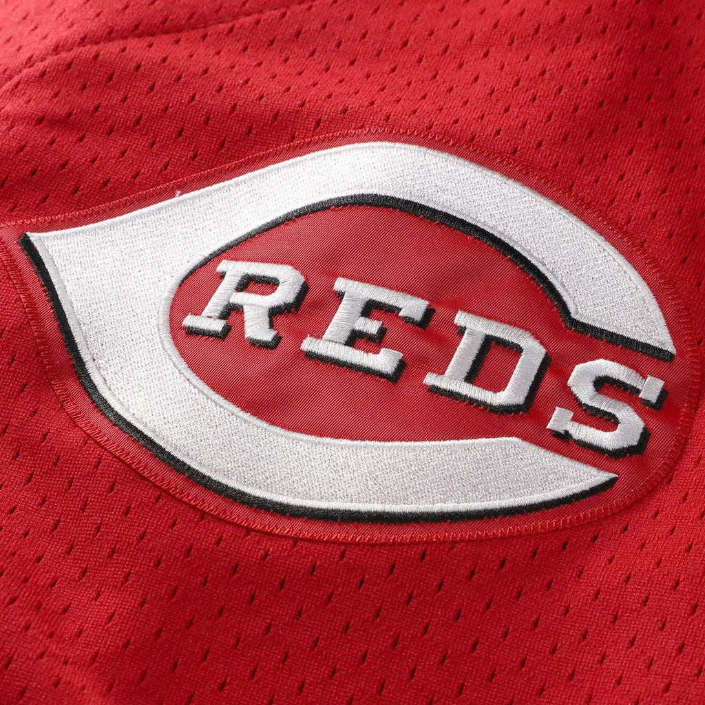 Men's Cincinnati Reds Barry Larkin Black Cooperstown Collection Mesh Batting Practice Button-Up MLB Baseball Jersey - view 18