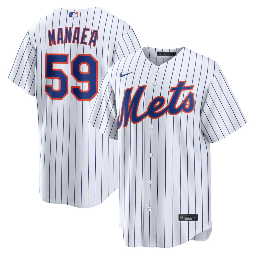 Men's New York Mets Sean Manaea White Home Replica MLB Baseball Jersey - view 1