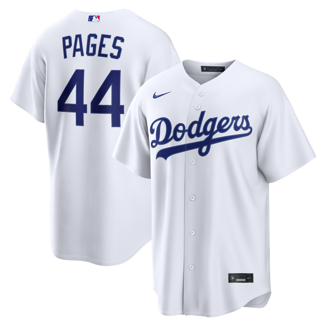 Men's Los Angeles Dodgers Andy Pages White Home Replica MLB Baseball Jersey - view 1
