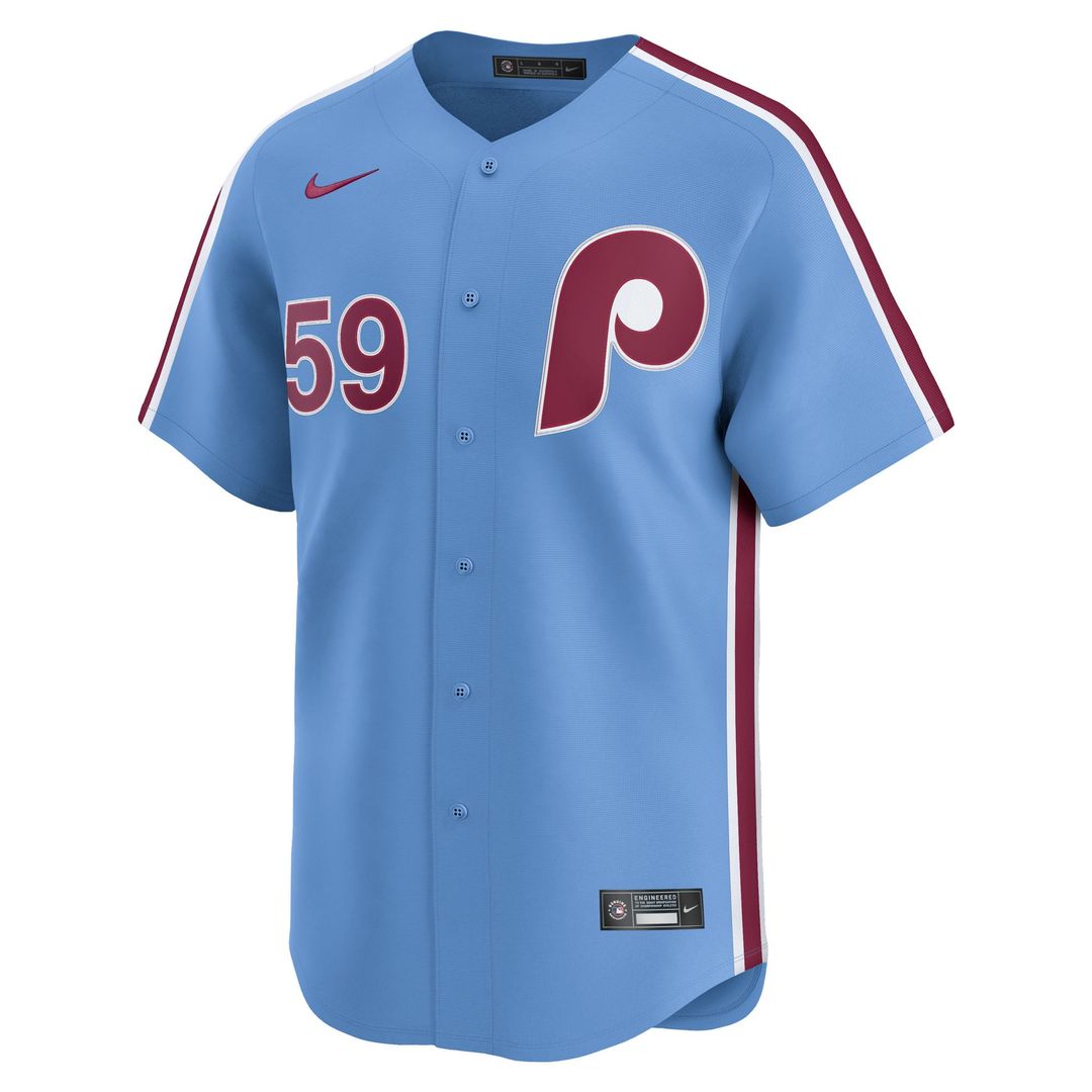 Men's Philadelphia Phillies Jhoan Duran Light Blue Alternate Limited MLB Baseball Jersey - view 5