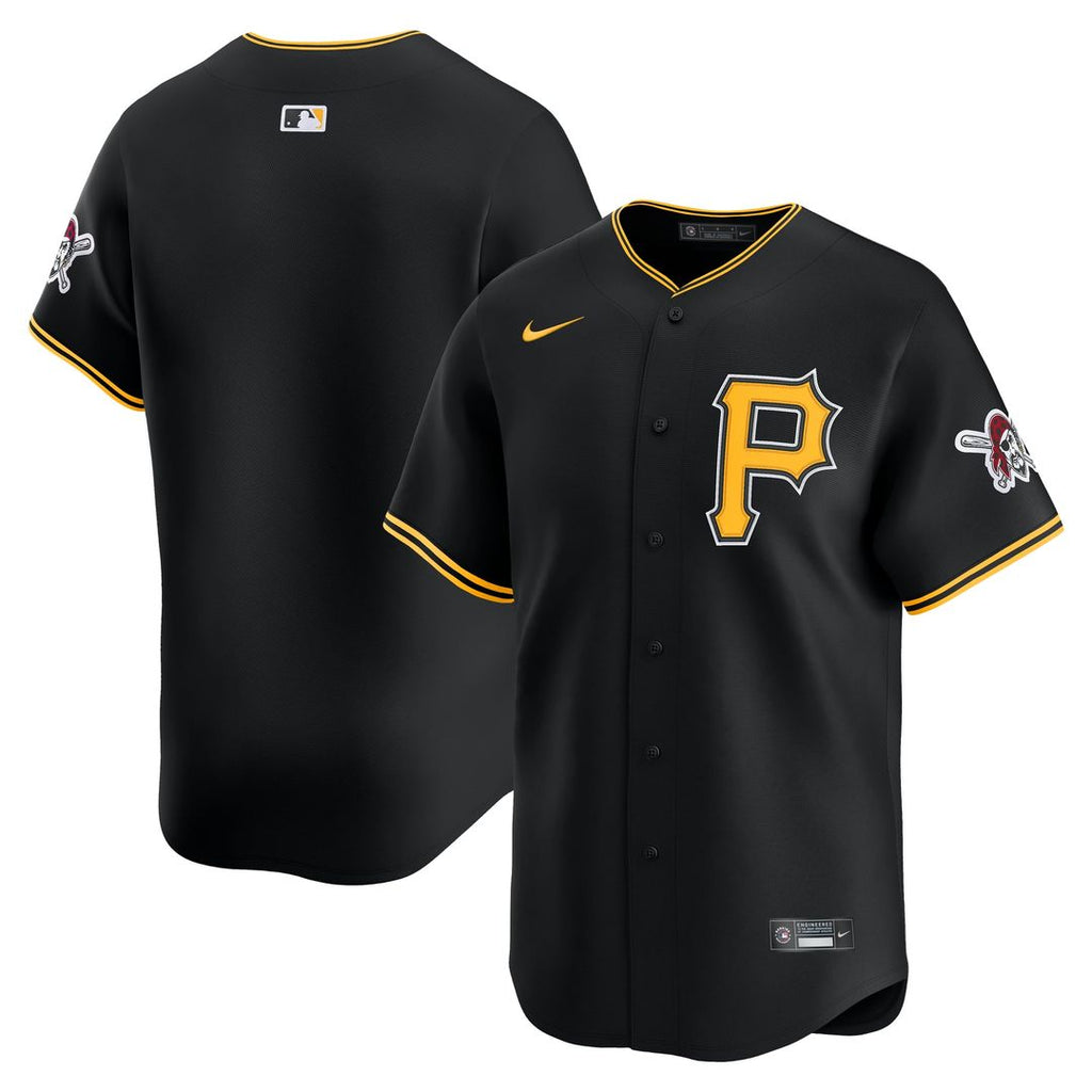 Men's Pittsburgh Pirates Black Alternate Limited MLB Baseball Jersey - view 1