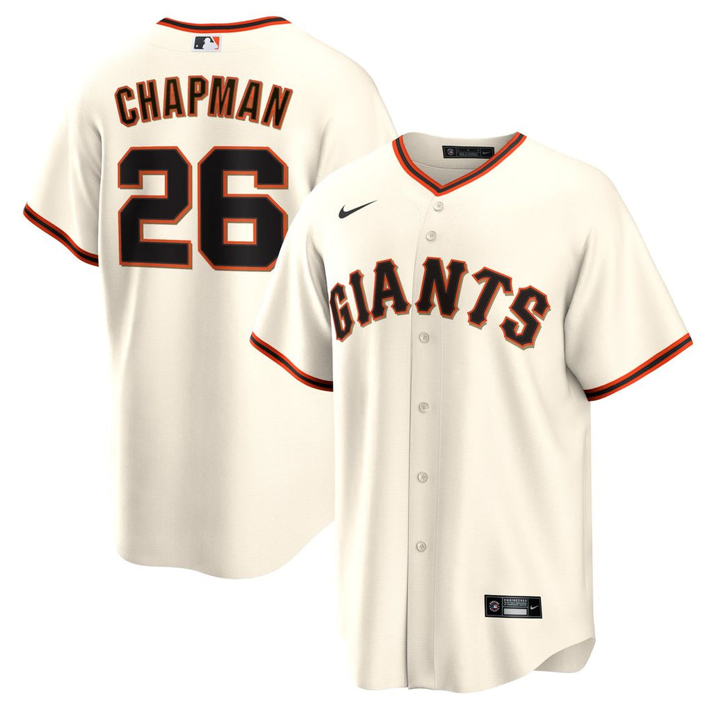 Men's San Francisco Giants Matt Chapman Cream Home Replica MLB Baseball Jersey - view 1