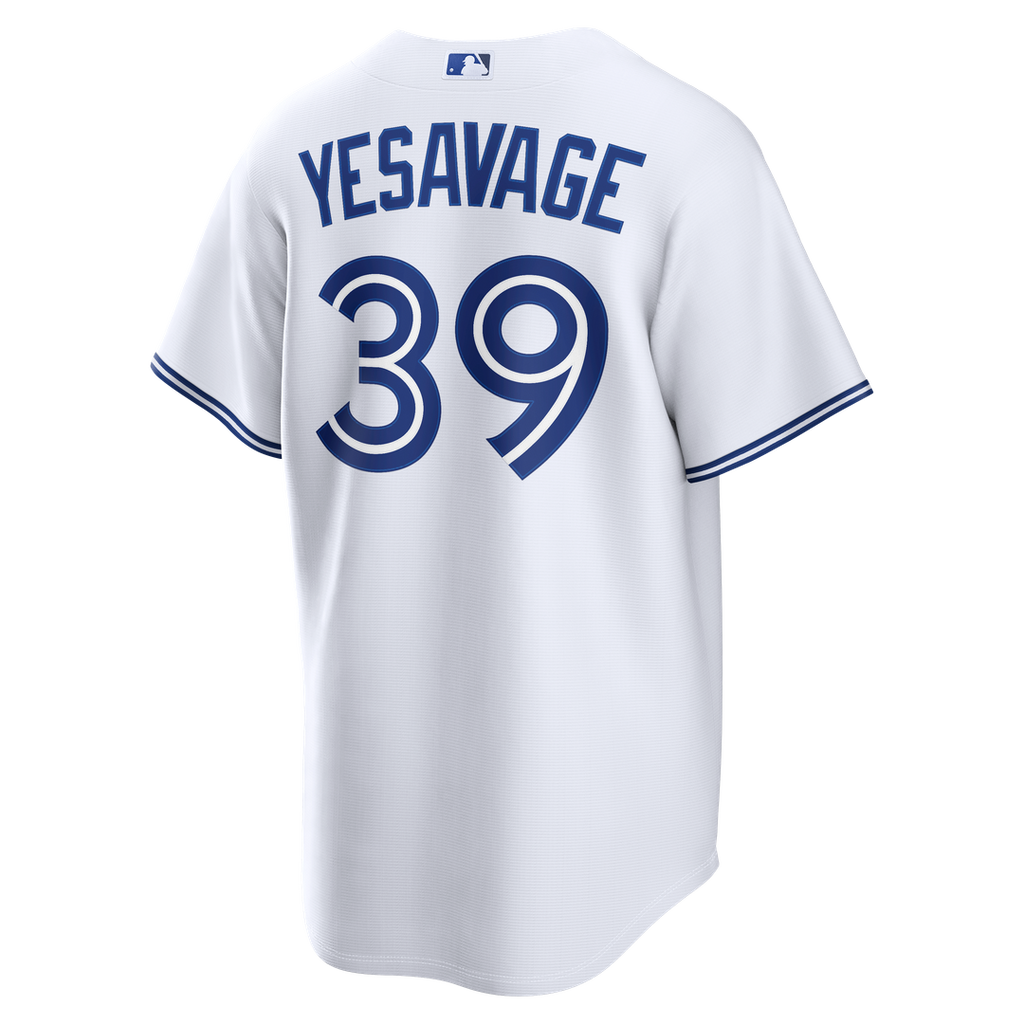 Men's Toronto Blue Jays Trey Yesavage White Home Replica MLB Baseball Jersey - view 7
