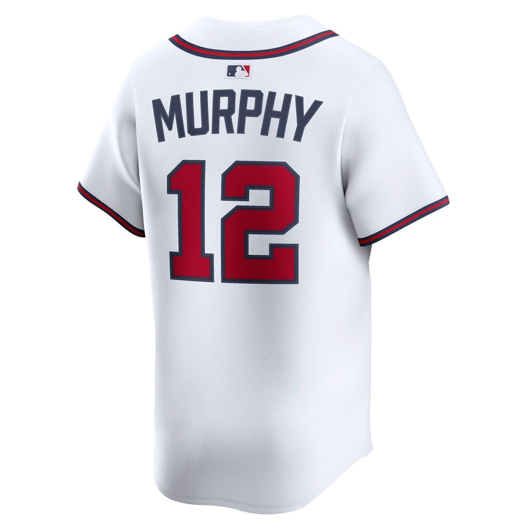 Men's Atlanta Braves Sean Murphy White Home Limited MLB Baseball Jersey - view 3