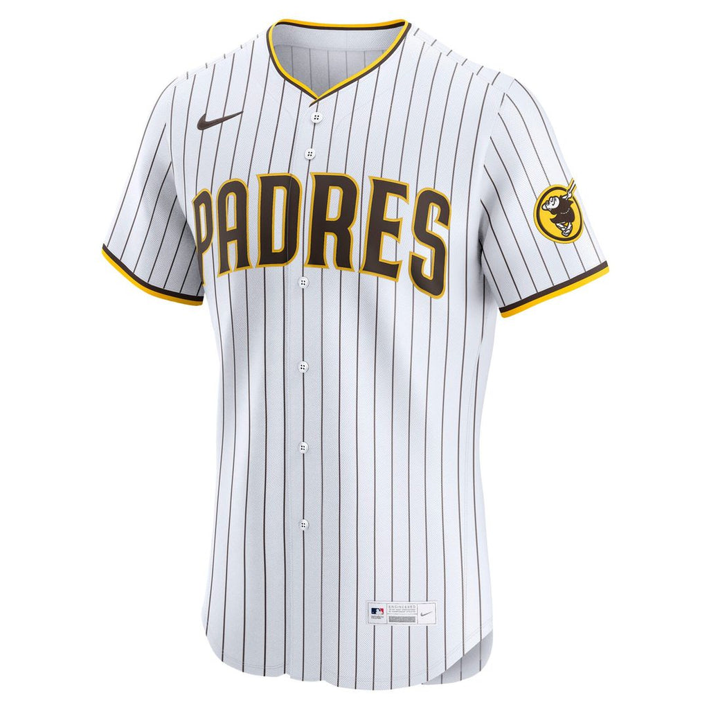Men's San Diego Padres Manny Machado White Home Elite MLB Baseball Jersey - view 2