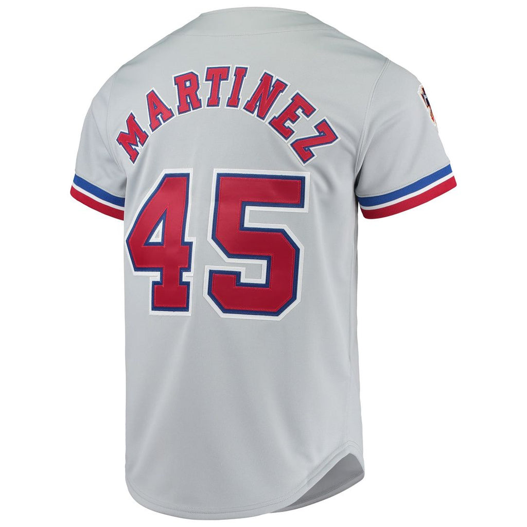 Men's Montreal Expos Pedro Martinez Gray Cooperstown Collection MLB Baseball Jersey - view 3
