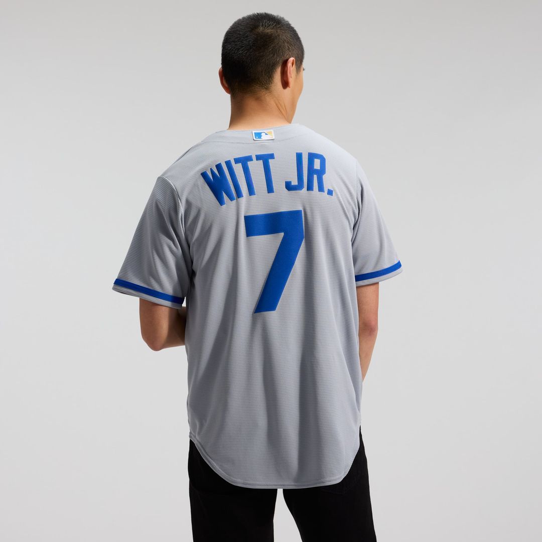 Men's Kansas City Royals Bobby Witt Jr. Rush Blue Alternate 2 Replica MLB Baseball Jersey - view 9
