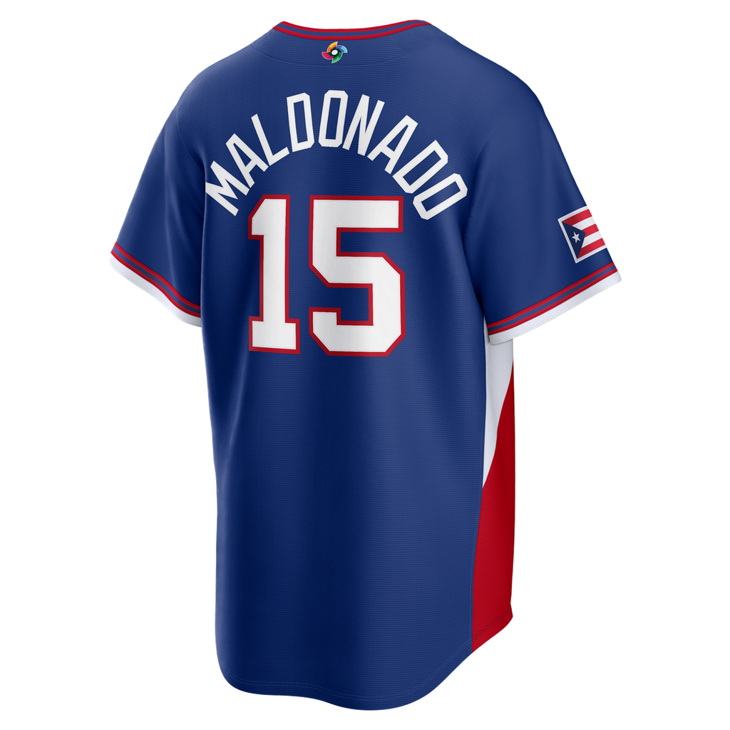 Men's Puerto Rico Baseball Martín Maldonado Royal 2026 World Baseball Classic Road Stadium MLB Baseball Jersey - view 3