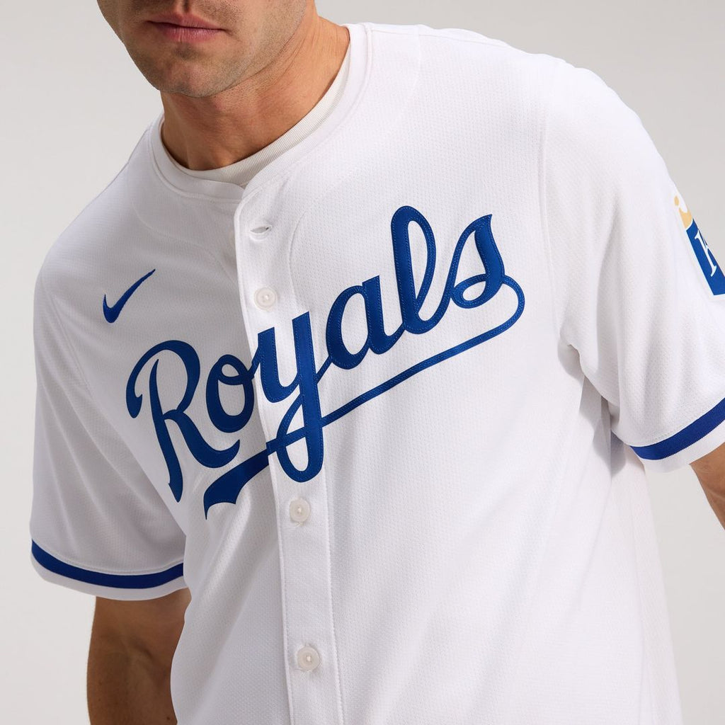 Men's Kansas City Royals White Home Limited MLB Baseball Jersey - view 8