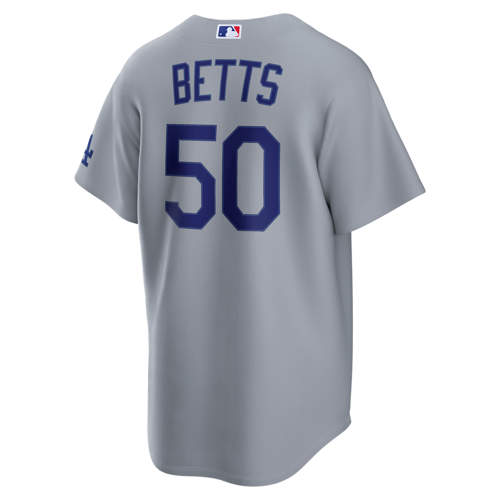 Men's Los Angeles Dodgers Mookie Betts Gray Stadium MLB Baseball Jersey - view 3