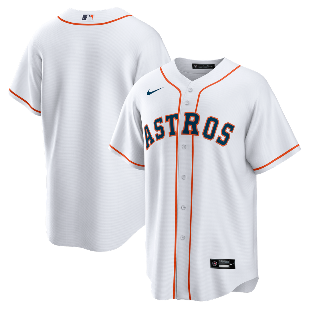 Men's Houston Astros White Home Big & Tall Replica MLB Baseball Jersey - view 1