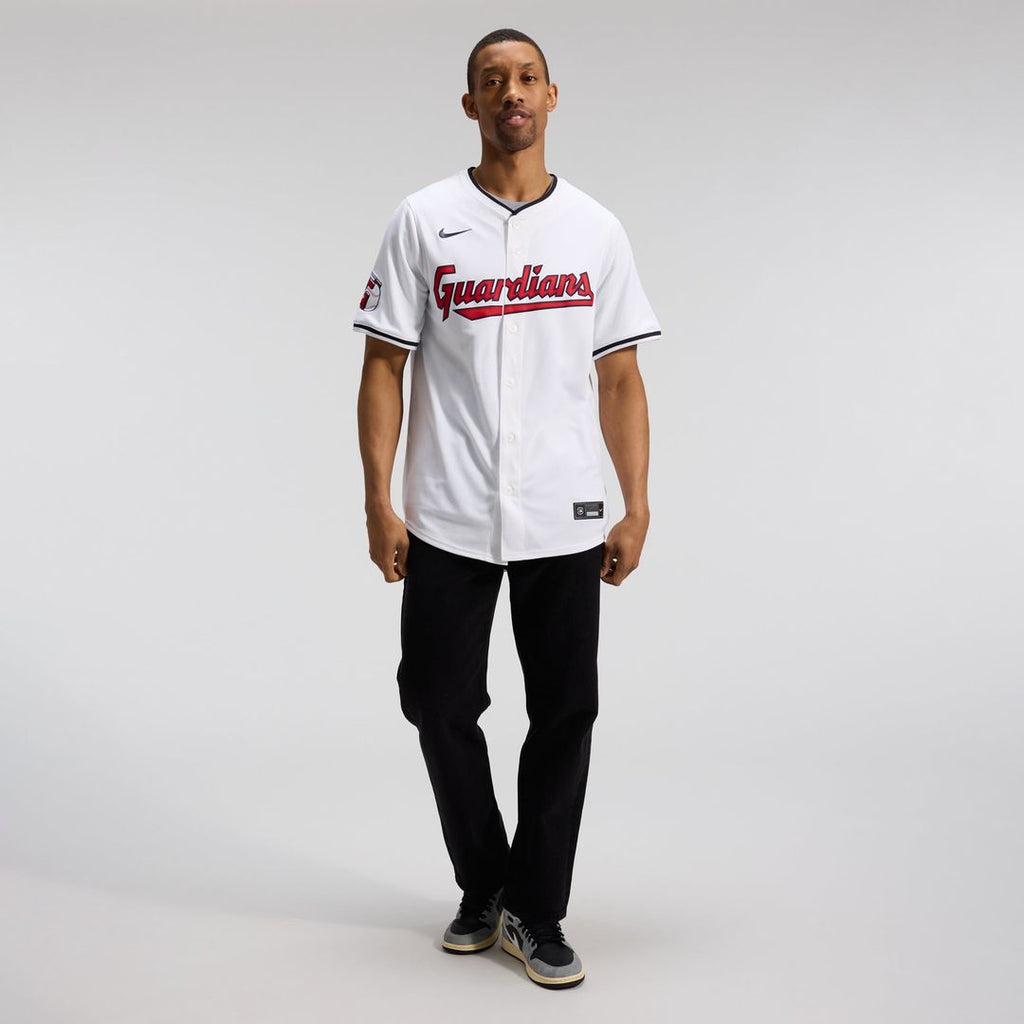 Men's Cleveland Guardians Jose Ramirez White Home Limited MLB Baseball Jersey - view 5