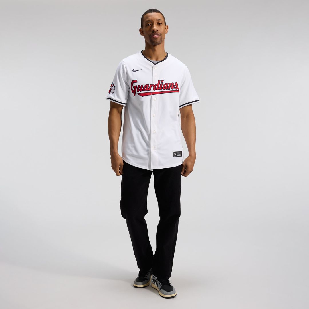 Men's Cleveland Guardians Jose Ramirez White Home Limited MLB Baseball Jersey - view 5