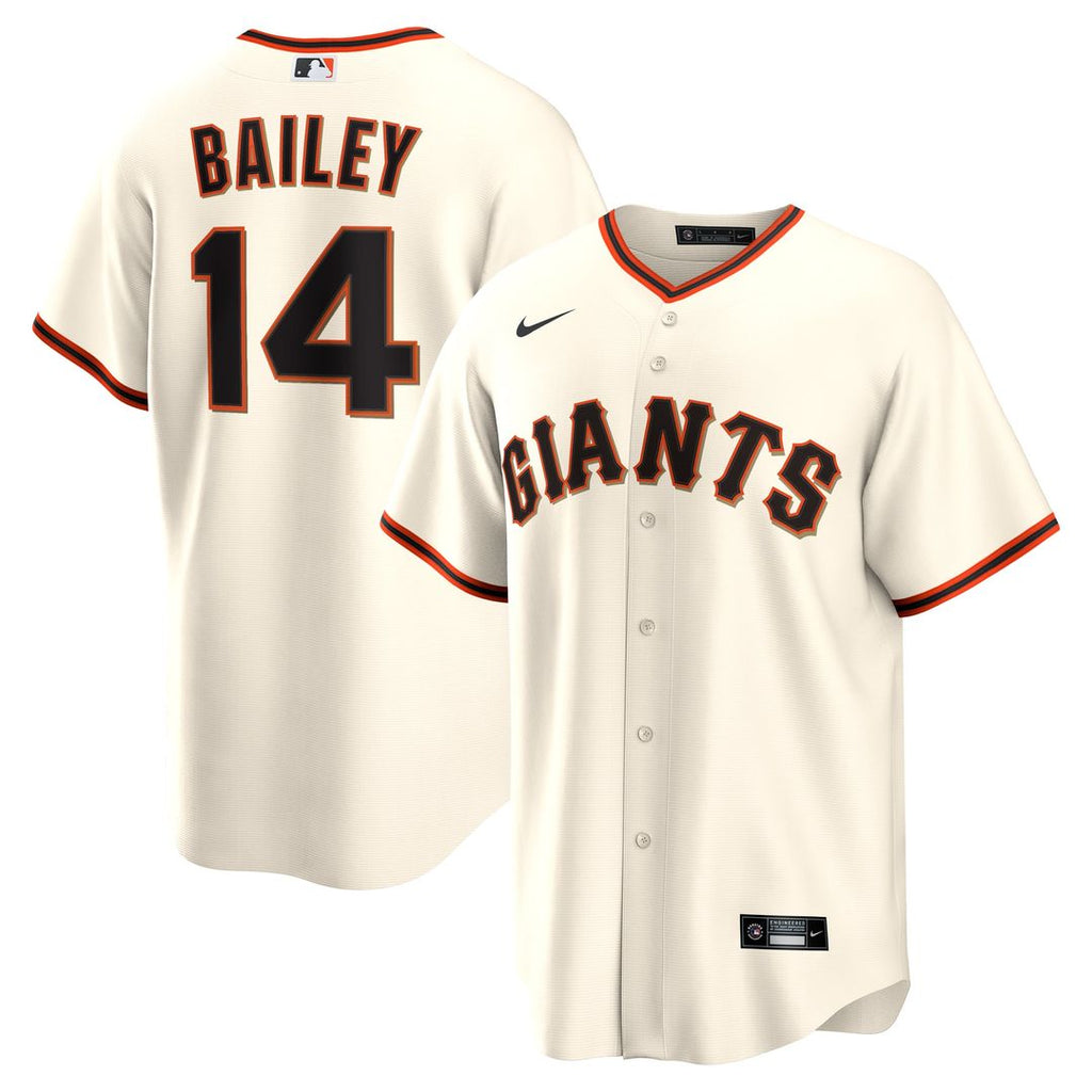 Men's San Francisco Giants Patrick Bailey Cream Home Replica MLB Baseball Jersey - view 1