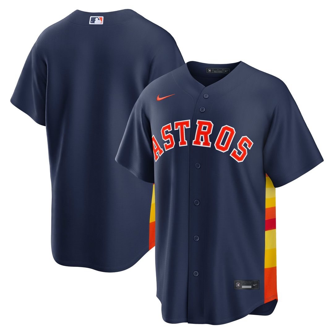 Men's Houston Astros White Home Replica MLB Baseball Jersey - view 11