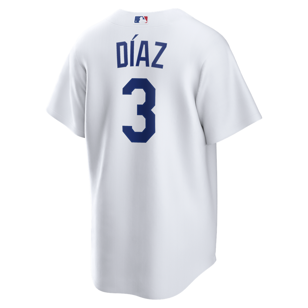 Men's Los Angeles Dodgers Edwin Díaz White Home Replica MLB Baseball Jersey - view 3