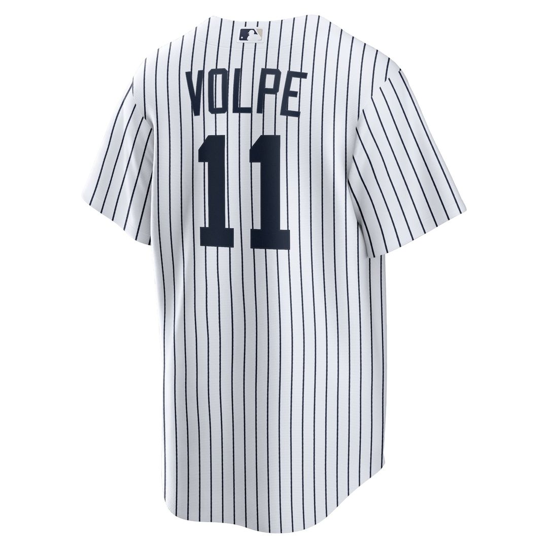 Men's New York Yankees Anthony Volpe White Home Replica MLB Baseball Jersey - view 3