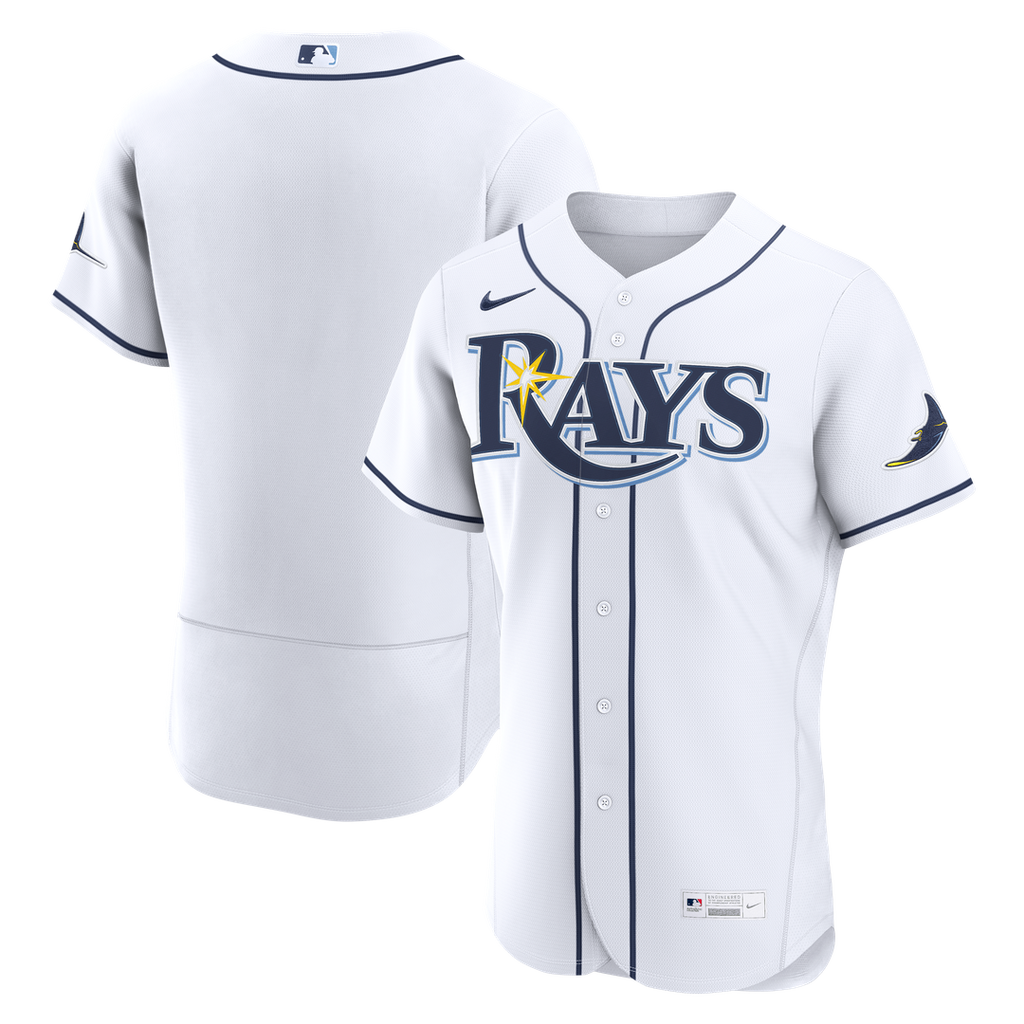 Men's Tampa Bay Rays White Home MLB Baseball Jersey - view 1