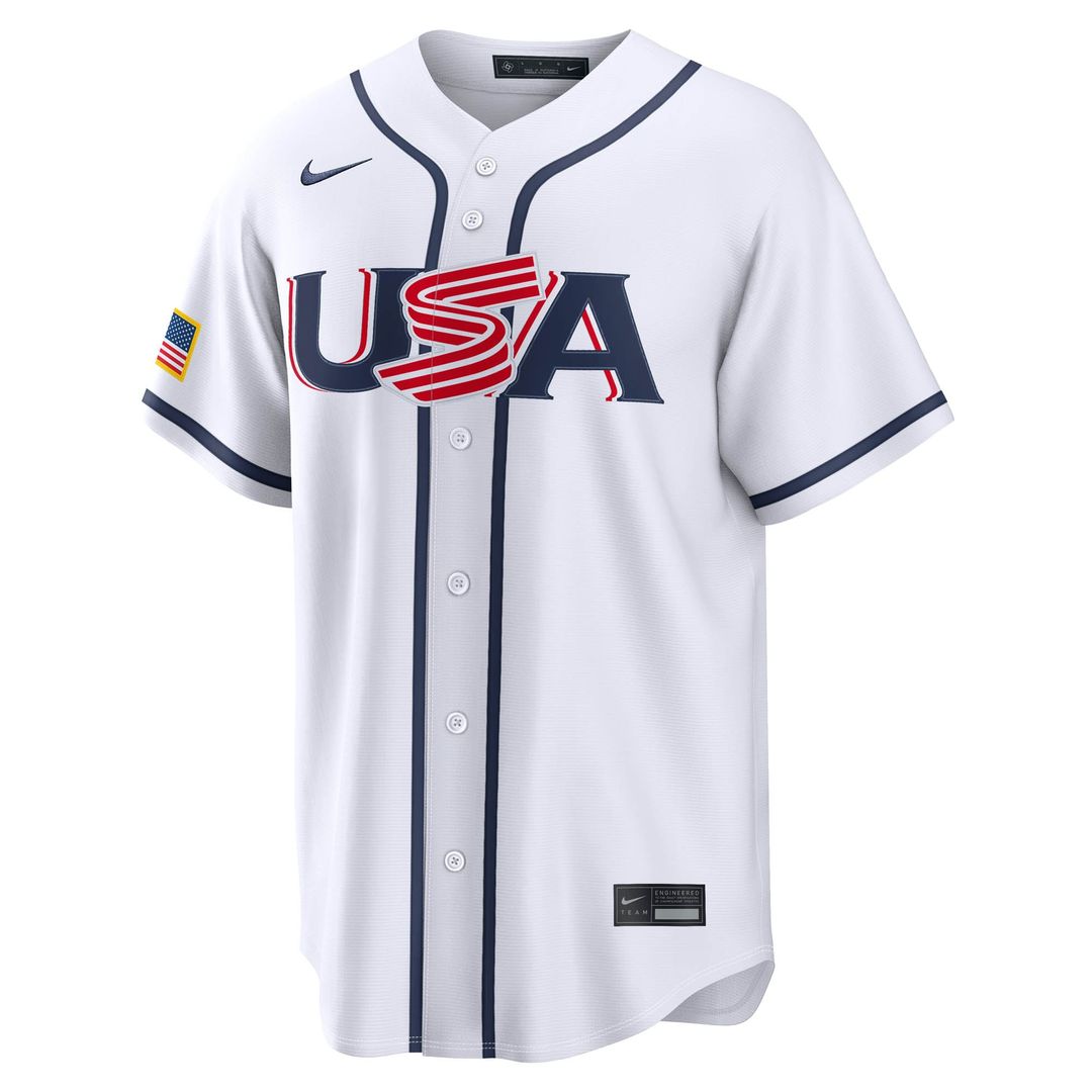 Men's USA Baseball Logan Webb White 2026 World Baseball Classic Home Stadium MLB Baseball Jersey - view 2