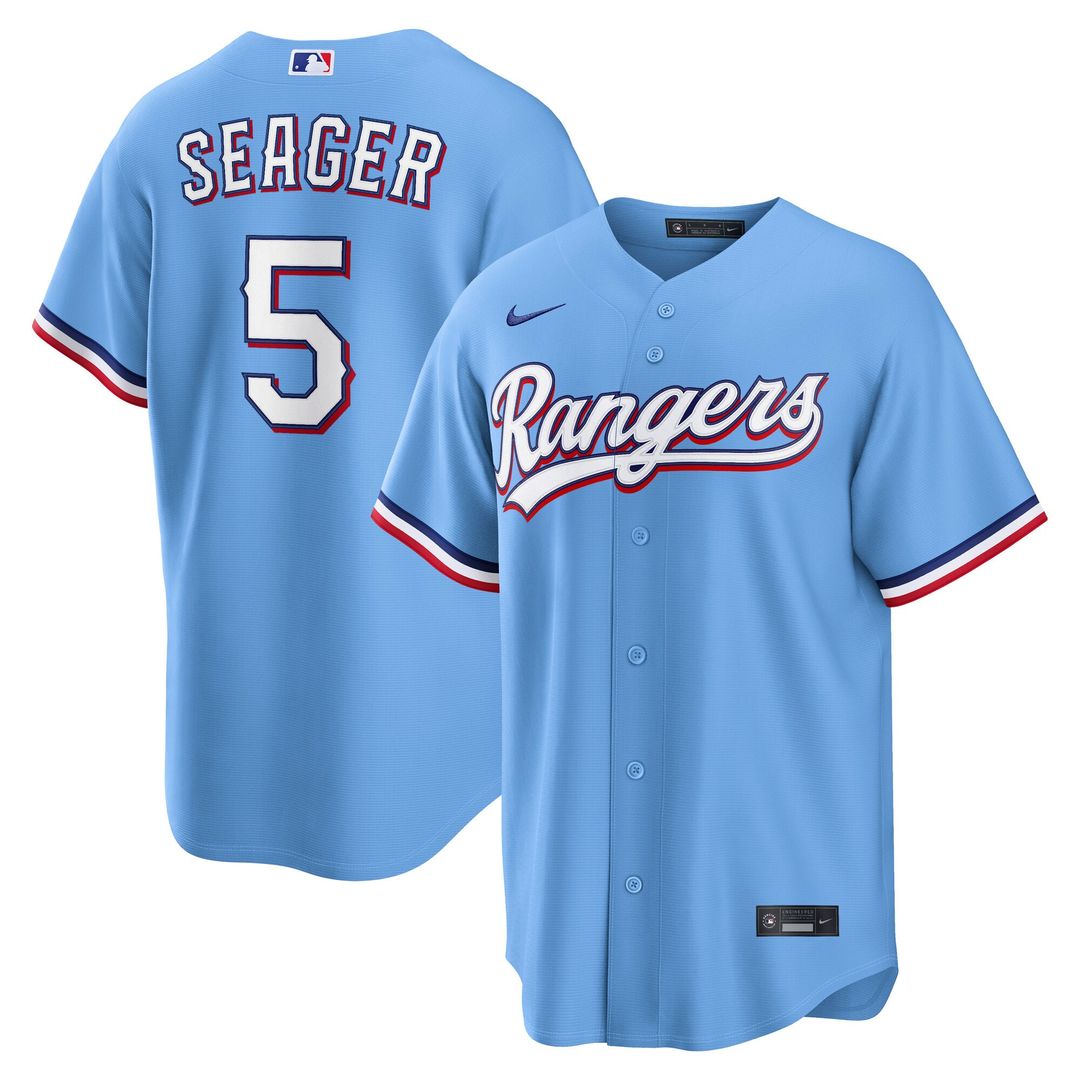Men's Texas Rangers Corey Seager Gray Road Replica MLB Baseball Jersey - view 21