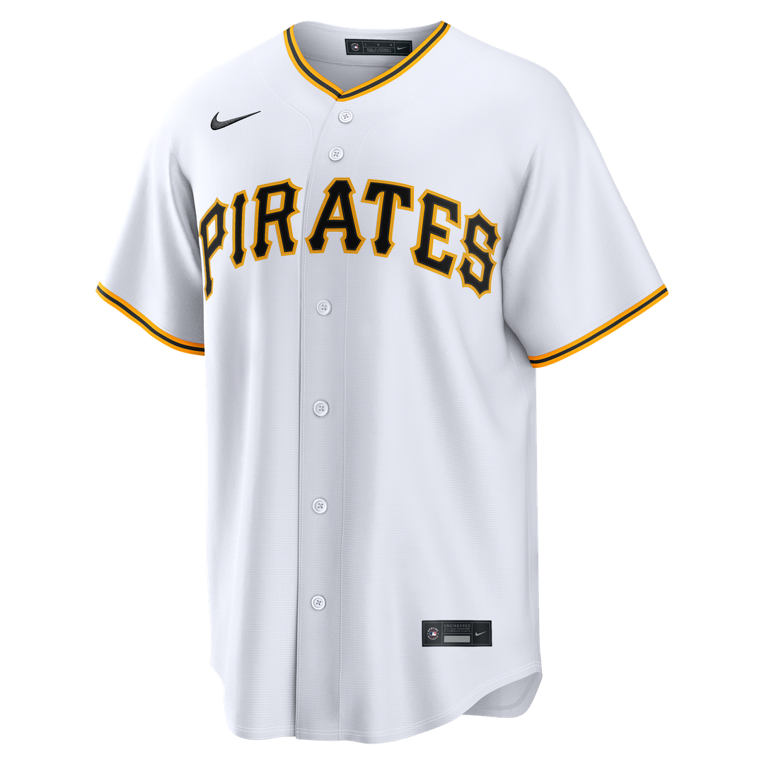 Men's Pittsburgh Pirates Camilo Doval White Home Replica MLB Baseball Jersey - view 4