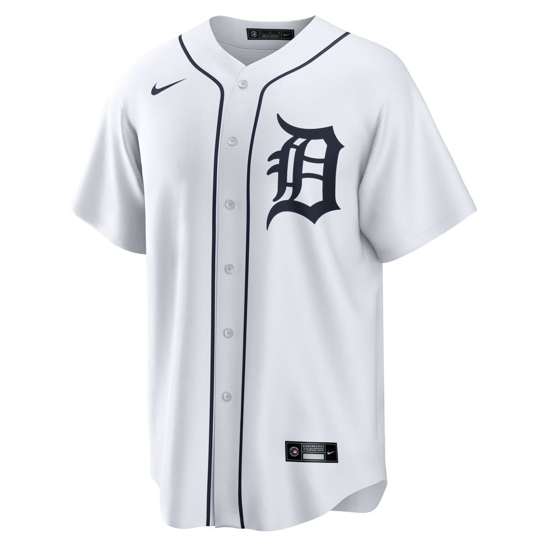 Men's Detroit Tigers White Home Replica MLB Baseball Jersey - view 2