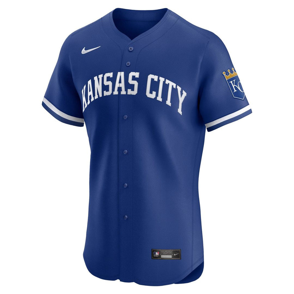 Men's Kansas City Royals White Home Elite MLB Baseball Jersey - view 8