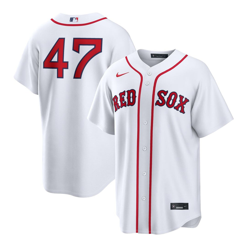 Men's Boston Red Sox Jovani Moran White Home Replica MLB Baseball Jersey - view 1