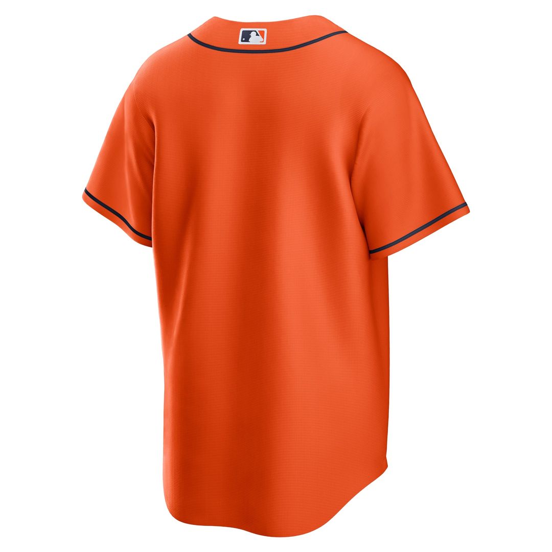 Men's Houston Astros Orange Alternate Replica MLB Baseball Jersey - view 6