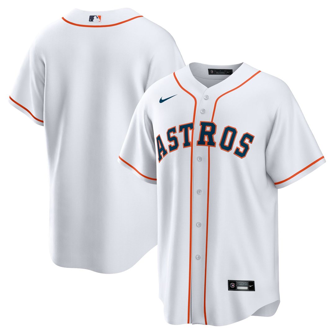 Men's Houston Astros Orange Alternate Replica MLB Baseball Jersey - view 7