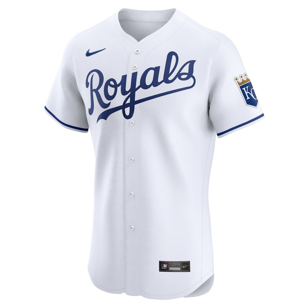 Men's Kansas City Royals Gray Road Elite Patch MLB Baseball Jersey - view 8