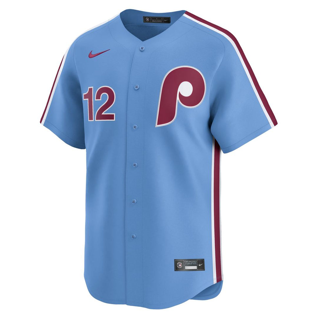 Men's Philadelphia Phillies Kyle Schwarber White Home Limited MLB Baseball Jersey - view 8