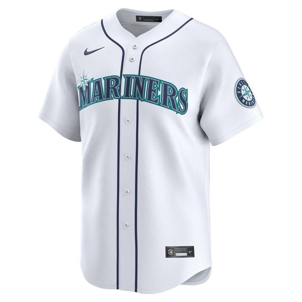 Men's Seattle Mariners Cal Raleigh White Home Limited MLB Baseball Jersey - view 2