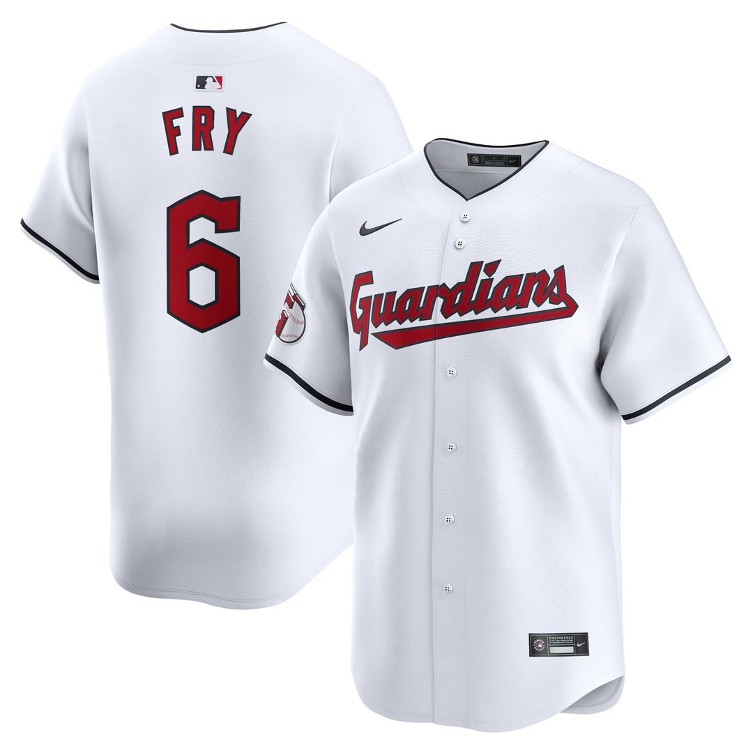 Men's Cleveland Guardians David Fry White Home Limited MLB Baseball Jersey - view 1