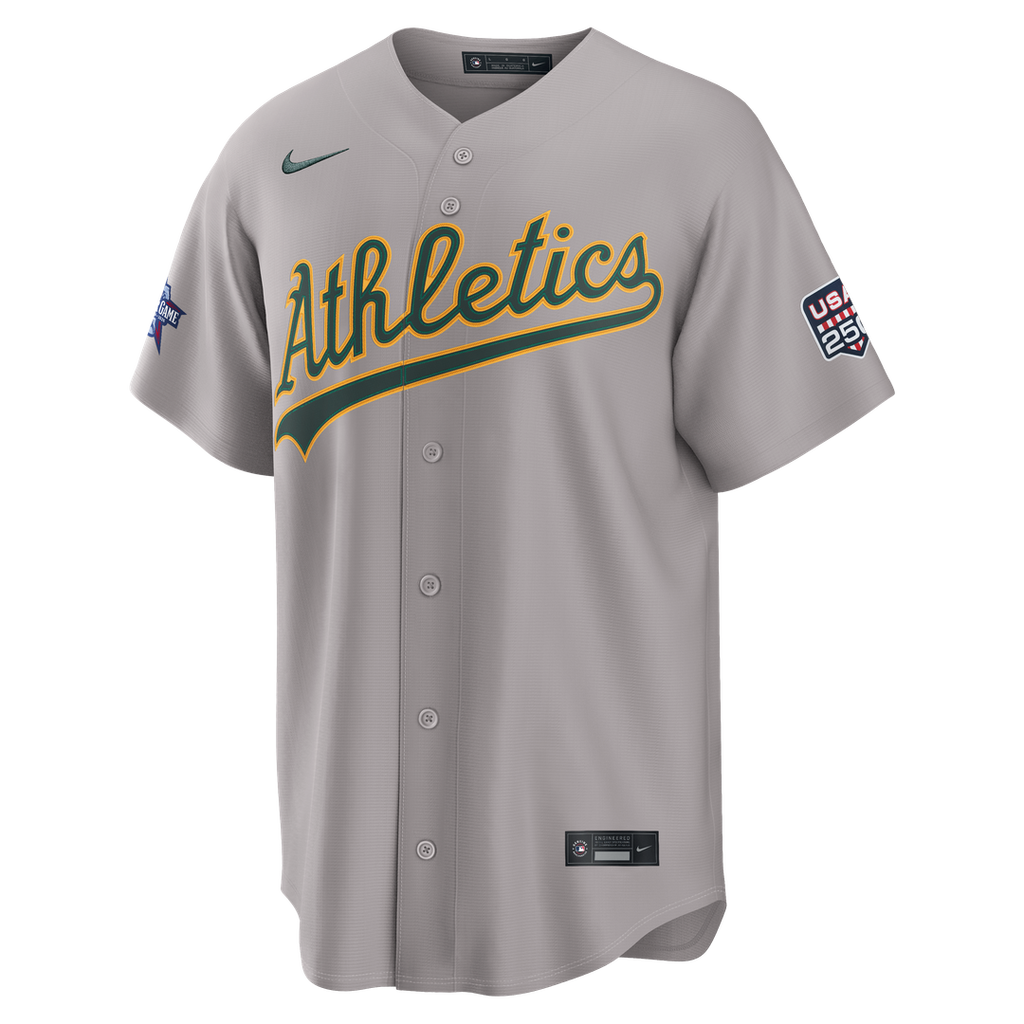 Men's 2026 All-Star Game Men's Athletics Shea Langeliers Gray Replica MLB Baseball Jersey - view 2