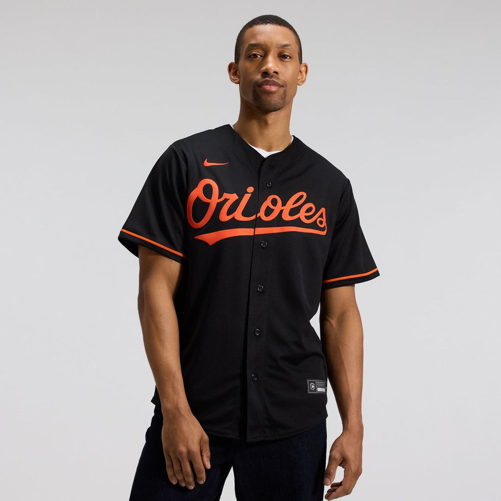 Men's Baltimore Orioles Black Alternate Replica MLB Baseball Jersey - view 12