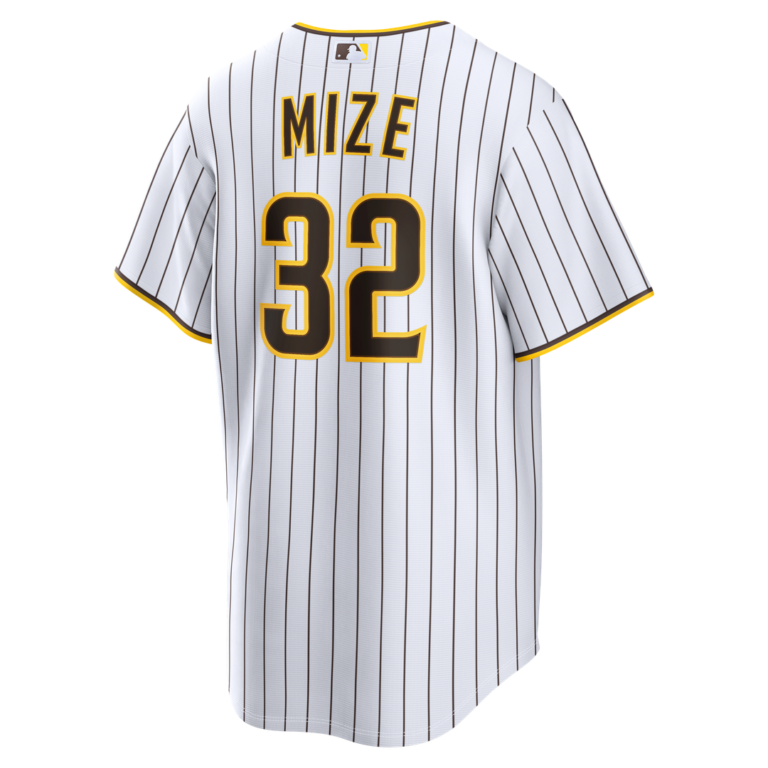 Men's San Diego Padres Casey Mize White Home Replica MLB Baseball Jersey - view 5