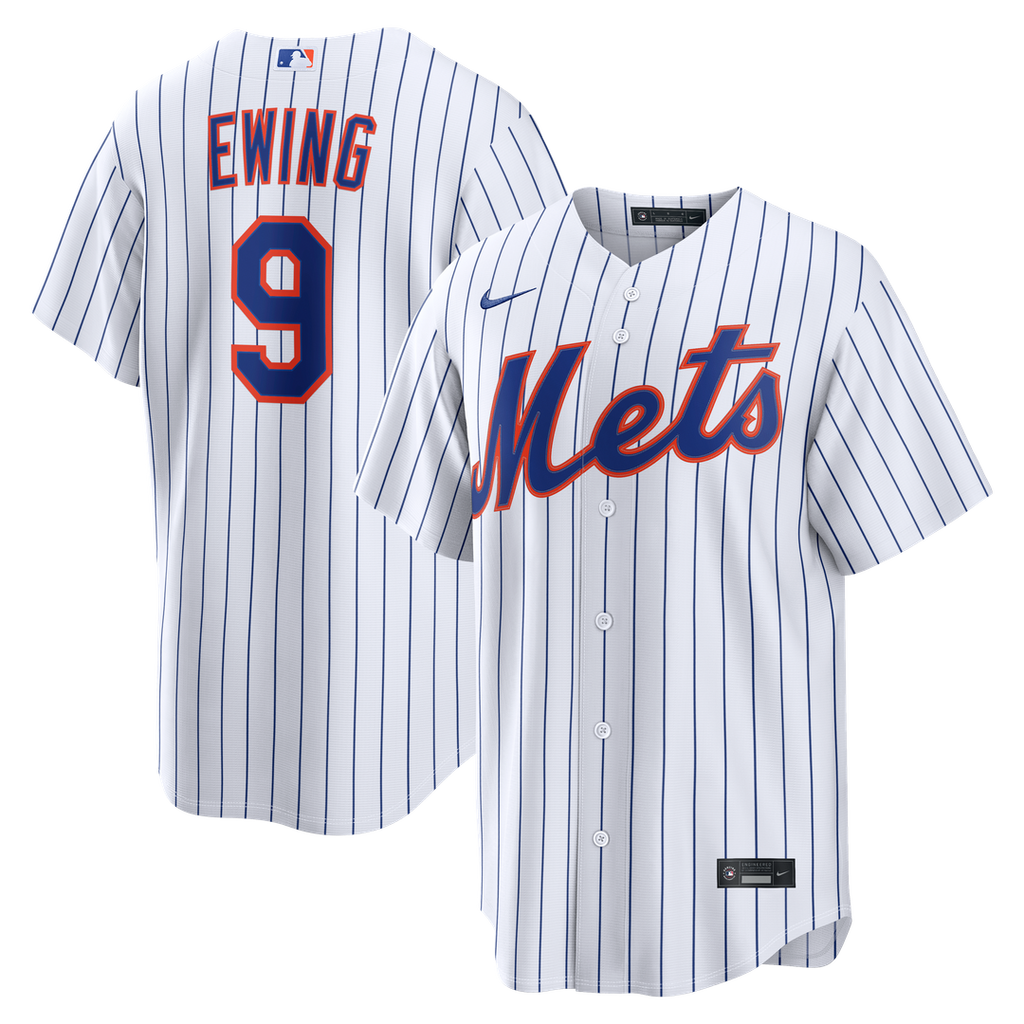 Men's New York Mets AJ Ewing White Home Replica MLB Baseball Jersey - view 1