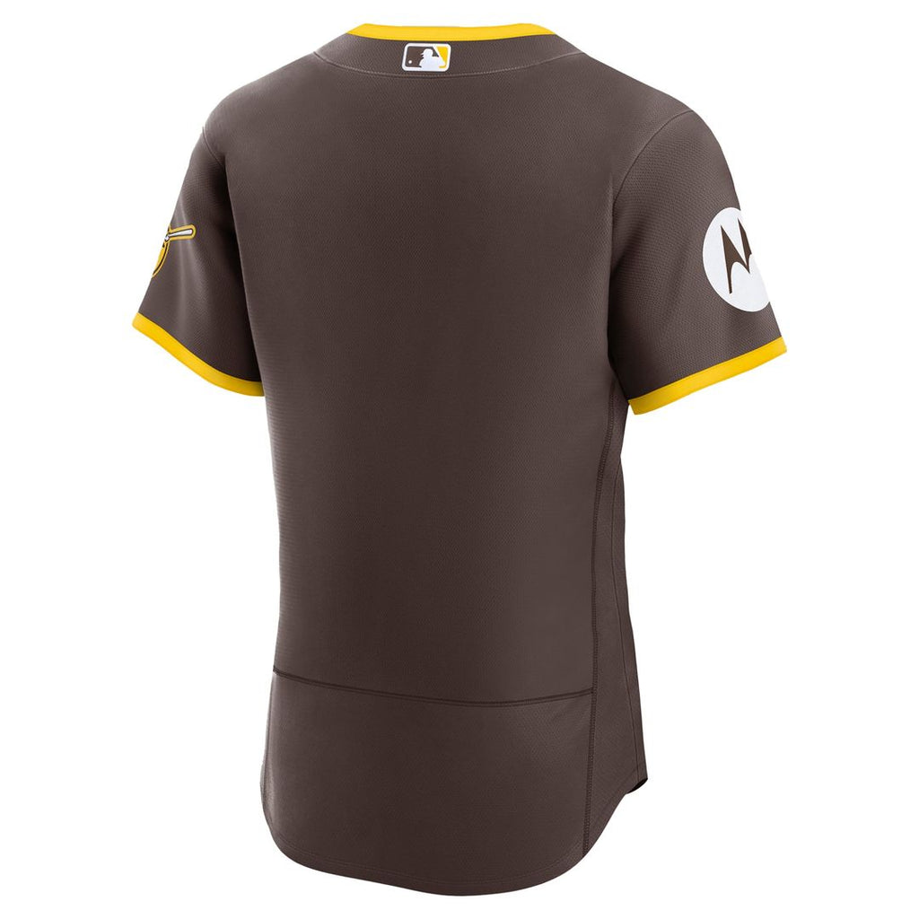 Men's San Diego Padres Brown Road Sponsor Patch MLB Baseball Jersey - view 6