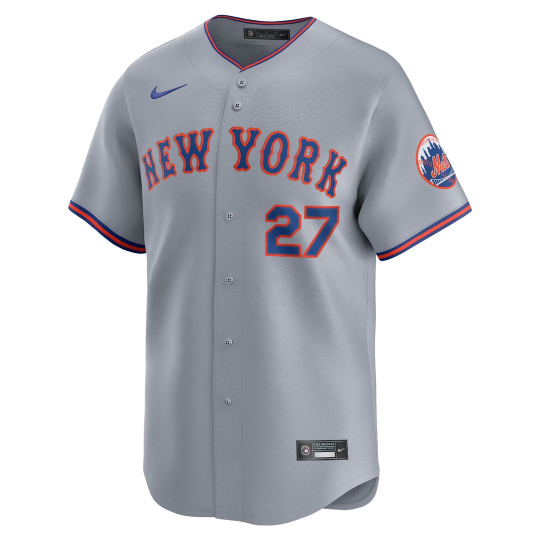 Men's New York Mets Mark Vientos Gray All-Star Limited MLB Baseball Jersey - view 7