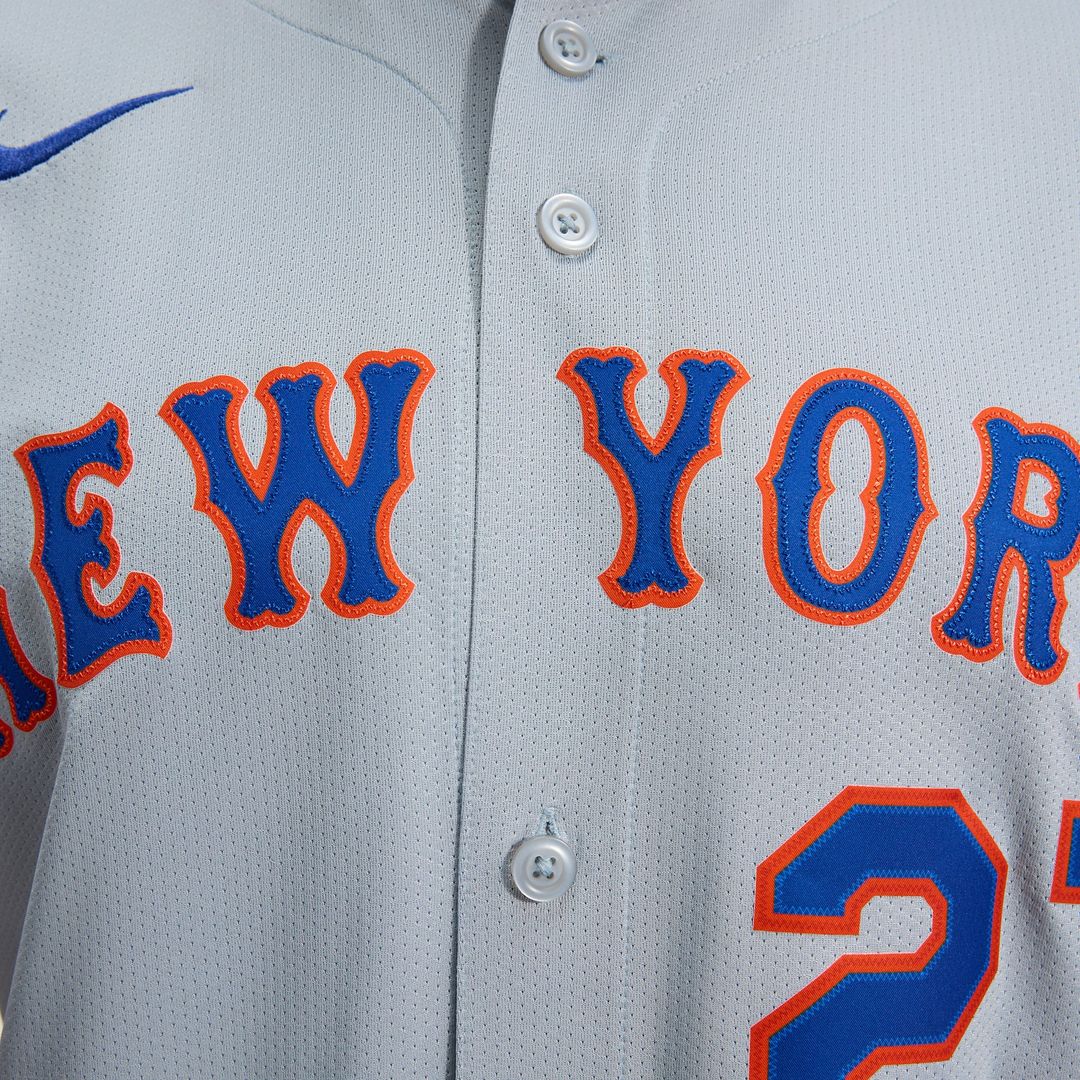 Men's New York Mets Mark Vientos Gray All-Star Limited MLB Baseball Jersey - view 12