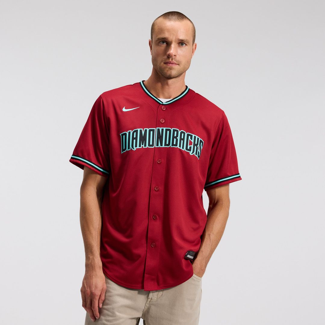 Men's Arizona Diamondbacks Corbin Carroll Crimson Alternate 2 Replica MLB Baseball Jersey - view 3