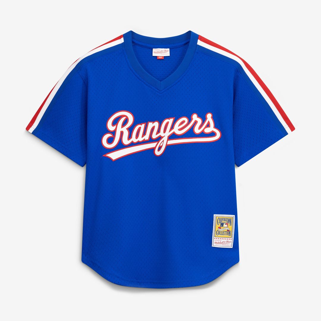 Men's Texas Rangers Nolan Ryan Royal Batting Practice MLB Baseball Jersey - view 2