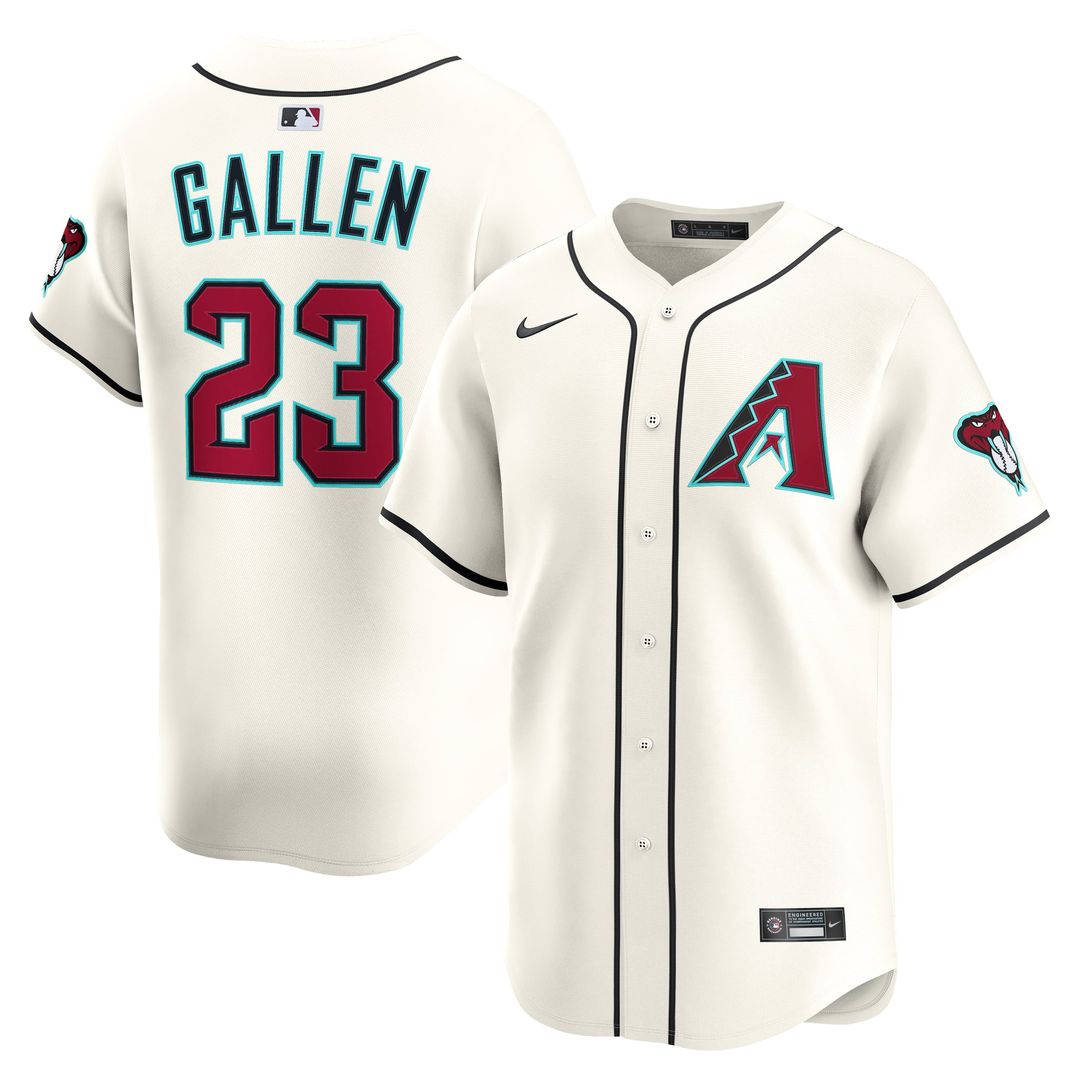 Men's Arizona Diamondbacks Zac Gallen Cream Home Limited MLB Baseball Jersey - view 1