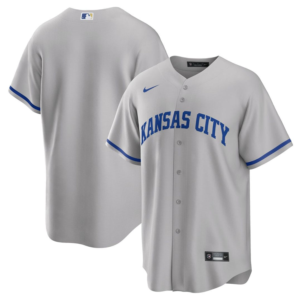 Men's Kansas City Royals Gray Road Replica MLB Baseball Jersey - view 1