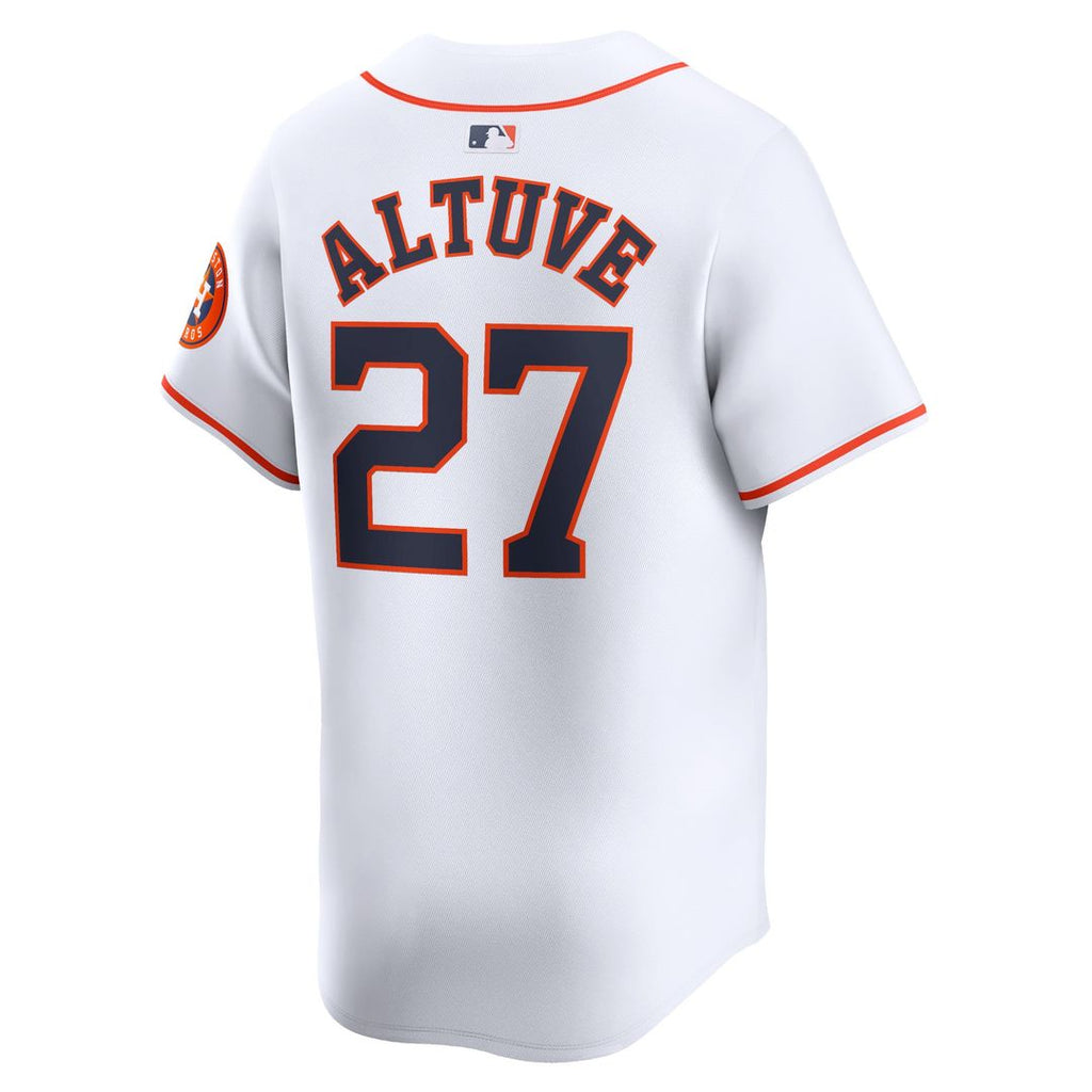 Men's Houston Astros Jose Altuve White Home Limited MLB Baseball Jersey - view 3