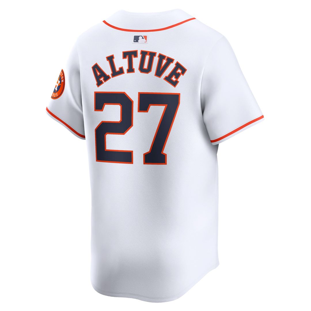 Men's Houston Astros Jose Altuve White Home Limited MLB Baseball Jersey - view 3