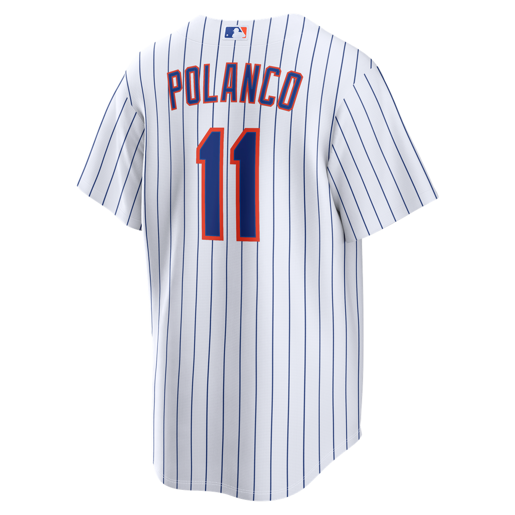 Men's New York Mets Jorge Polanco White Home Replica MLB Baseball Jersey - view 3