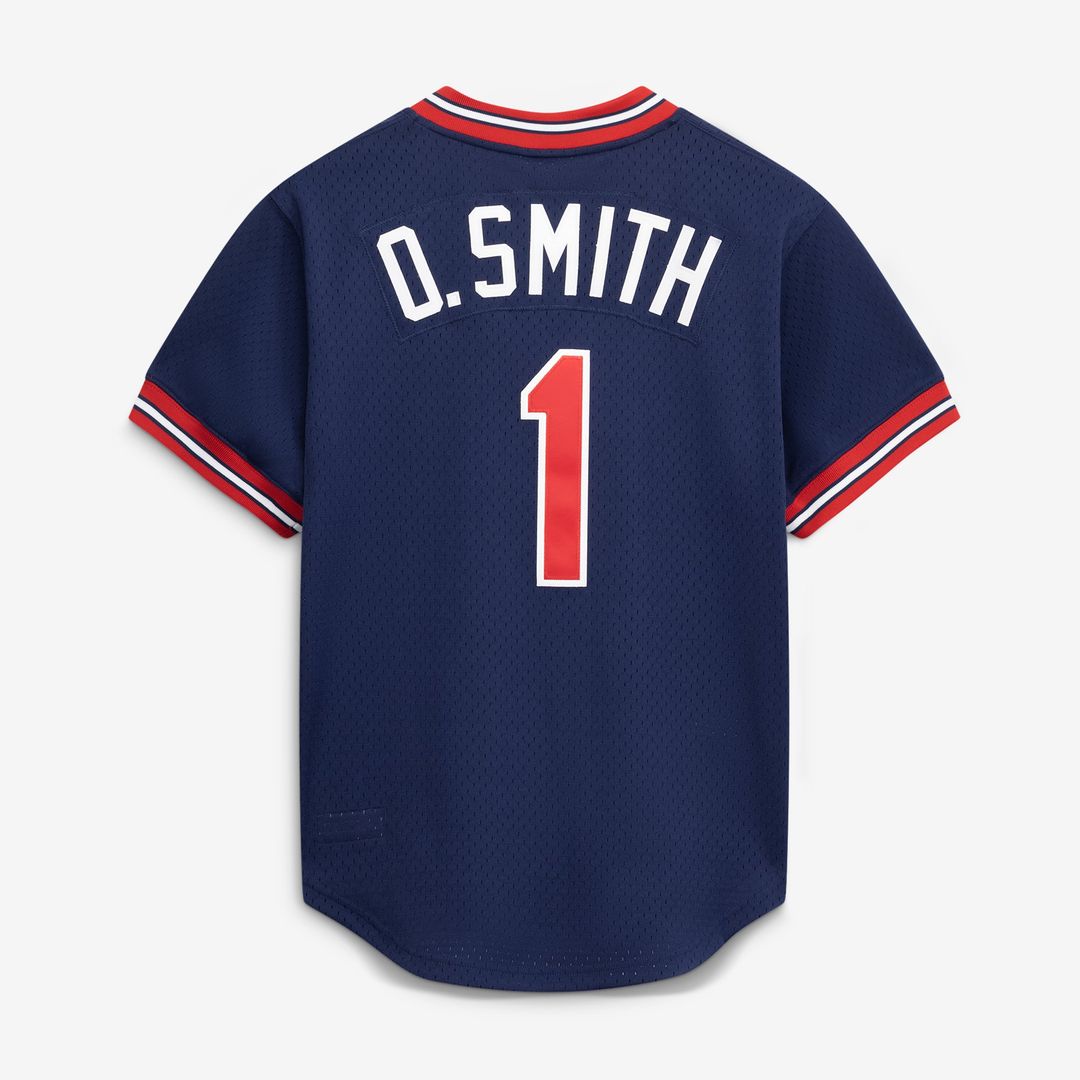 Men's St. Louis Cardinals Ozzie Smith Navy Batting Practice MLB Baseball Jersey - view 3