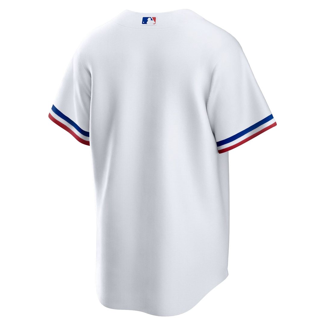 Men's Texas Rangers White Home Replica MLB Baseball Jersey - view 7